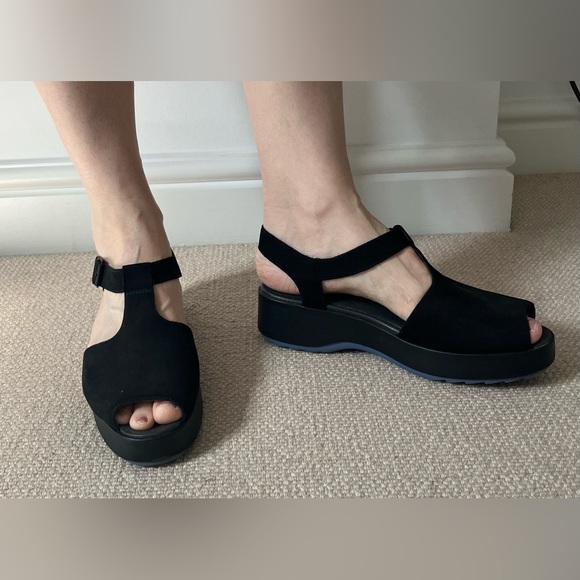 Black Camper platform sandals - Picture 2 of 4